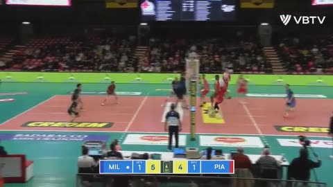 US Sports Volleyball Featuring: Quarter Finals of Italian Volleyball SuperLega Piacenza vs Milano