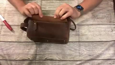 Leather Travel Toiletry Bag for Men, Quality and style