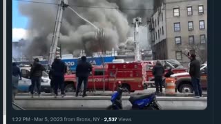 ALERT: 5-Alarm Fire at Grand Concourse Supermarket in Bronx, NY
