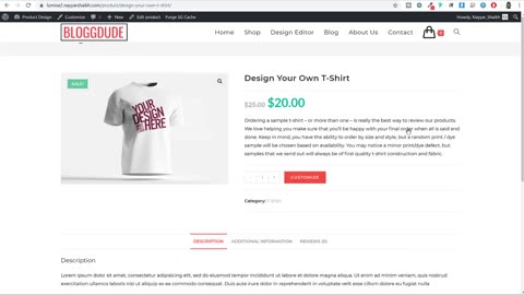 How to Make a T-Shirt Printing, Designing eCommerce Website with WordPress - Lumise WooCommerce