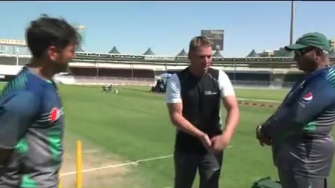 Shane warne Bowling session with Yasir Shah