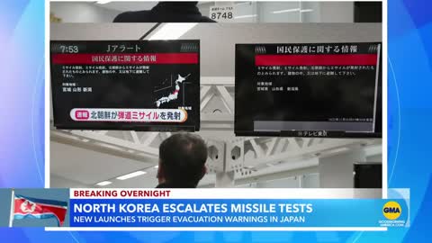 North Korean missile launches trigger evacuation warnings in Japan l GMA