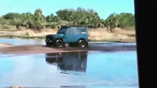 Land rover defender mudding