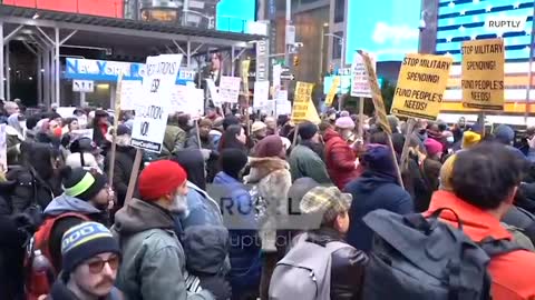 Anti war protest in NYC (Jan 14/15, 2023)