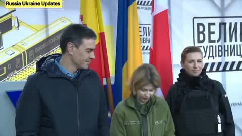 The Prime Ministers of Spain and Denmark arrived with a visit in Kyiv today.