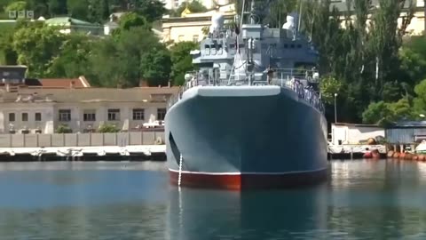 Video of Ukraine drone attack on Russian ship in Black Sea - interesting news bbc