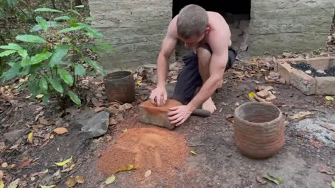 Primitive Technology: Purifying Clay By Sedimentation and Making Pots