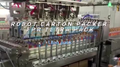 automatic robot carton packer for glassbottles of wine #robotpacker #packaing #packer #foryou