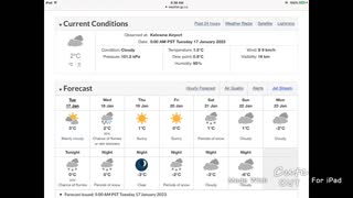 Kelowna Weather January 17 2023