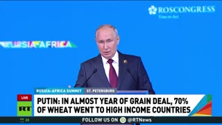 We will deliver grain to poorest African countries free of charge – Putin Rt 7/27