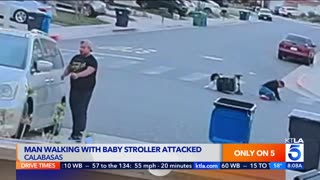 Man in Calabasas, CA Is Randomly Attacked While Pushing a 10 month Old Child In A Stroller!