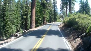 Yosemite National Park - View from Glacier Point to Half Dome, drive by