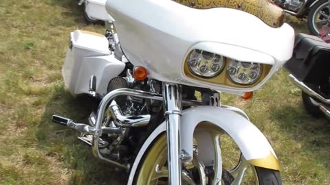 Custom Harley With Huge Sound System