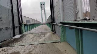 Winter's Walk - Wards Island Bridge