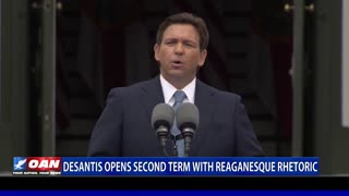 Desantis opens second term with Reaganesque rhetoric