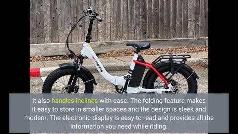 Buyer Comments: Hipeak Electric Bike for Adults, Ebike 750W48V15Ah, 20" x 4.0" Fat Tires Elec...