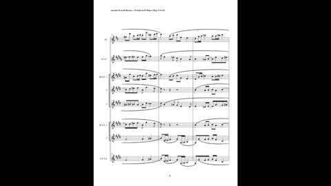 Antonin Dvorák – Prelude in D Major (Clarinet Octet + 2 Flutes)