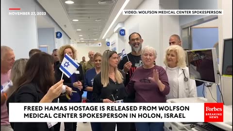 Freed Former Hamas Hostage Is Discharged To Cheers From Israeli Hospital