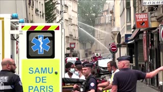 Gas explosion hits central Paris