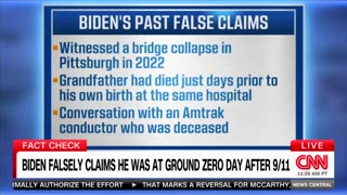 CNN Calls Biden Out For Multiple Lies, Including Fake Ground Zero Appearance After 9/11