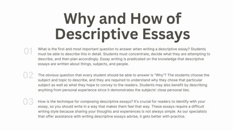 Best Descriptive Essay Help Online By Experienced Writers