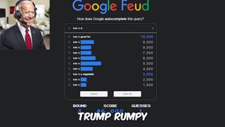 Trump Obama & Biden play google feud.