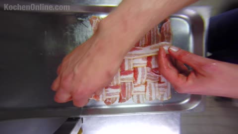 Life hack: How to make a bacon weave sandwich