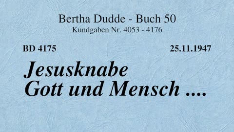 BD 4175 - JESUSKNABE GOTT UND MENSCH ....