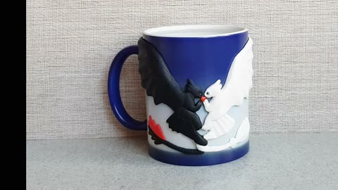 Magical blue cup chameleon LOVERS FURIES from How to Train Your Dragon. Gift mug dragons Annealart