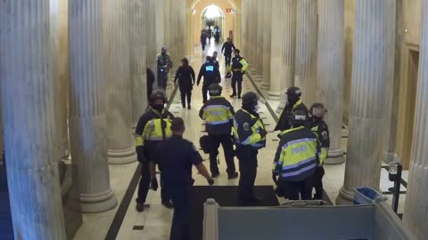 Undercover Officer Disguised as Trump Fan Flashes Badge As He Enters Capitol on Jan. 6