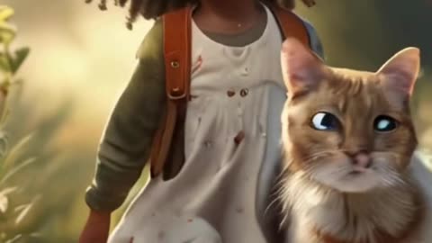 Discover the heartwarming story of a little African girl and her cute cat