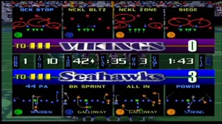 NFL Quarterback Club 98 Vikings vs Seahawks FULL