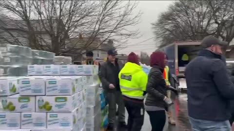 Essential supplies being given to residents in East Palestine, Ohio ahead of Trump’s visit