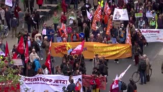 Protestors in Germany demand energy relief