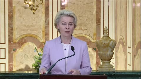 Press declarations by President von der Leyen, Giorgia Meloni and Mark Rutte in Tunisia