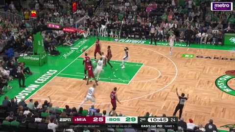 HIGHLIGHTS: Celtics blow out Heat 114-94, take Game 1