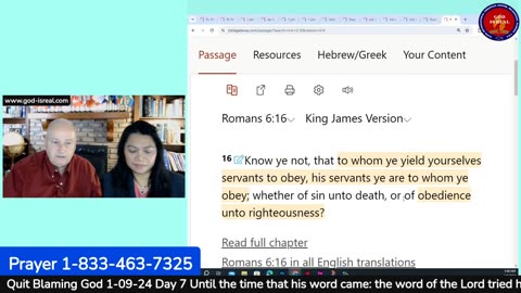 God Is Real 01-09-24 Quit Blaming God Day 7