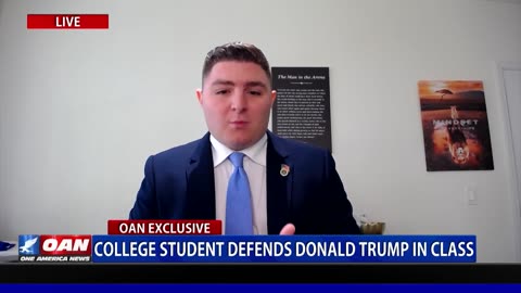 "I've never felt so upset, " says a college student after defending Trump in class