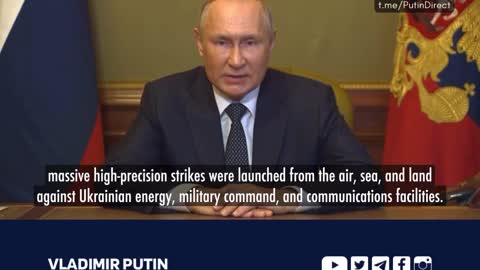 War Ratcheting Up | Putin Announces Barrage Missile Strikes on Ukrainian Mil / Comm Locations