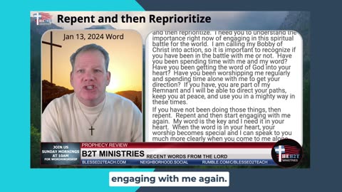 Repent and then Reprioritize