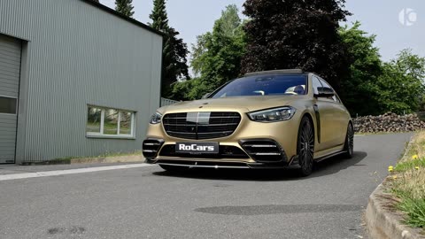 insane2023 Mercedes S 580 Long Manufaktur in Kalahari Gold Magno by MANSORY