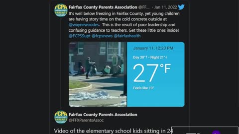 Virginia Teaches Outside In Freezing Temperatures