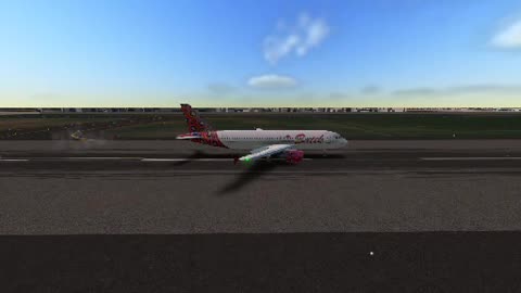 Airbus A320 Air Batik landing in Jakarta coming from Islamabad