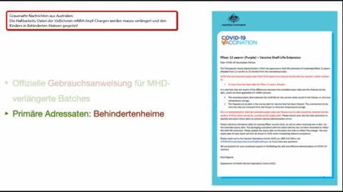 ➽DIABOLISCH: Tödliche mNRA-Chargen in Australien an behinderte Kinder verimpft!