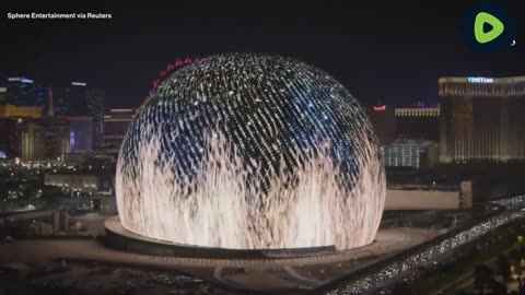 Sphere lights up Las Vegas skyline with massive LED display