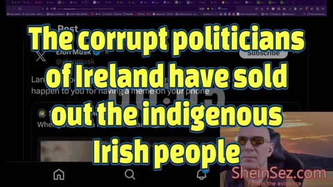 The corrupt politicians of Ireland have sold out the indigenous Irish people- SheinSez 366