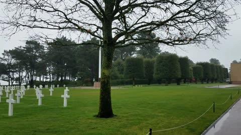 Normandy Cemetery March 2019 the playing of Taps