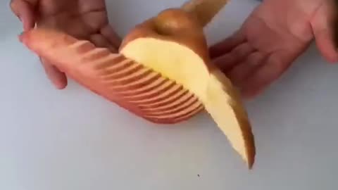 Apple🍎 Fruit Cutting Style😘 ~ Cutting Skills and Art👀 @MR. INDIAN HACKER @Crazy XYZ #shorts #viral
