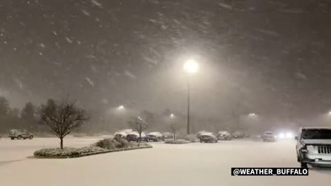 Snowstorms batter upstate New York and Ontario