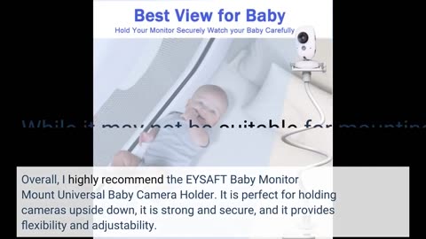 View Feedback: EYSAFT Baby Monitor Mount Universal Baby Camera Holder, Flexible Baby Camera Mou...